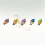 دیزاین ژورنالی ناخن طرح بستنی