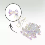 دیزاین ژورنالی ناخن طرح پاپیون کد P80