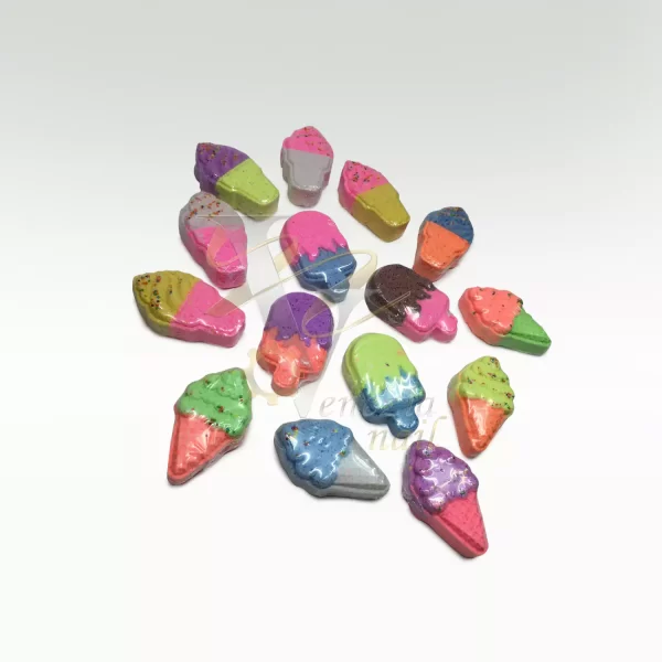 کوکتل پدیکور طرح بستنی گلاریس