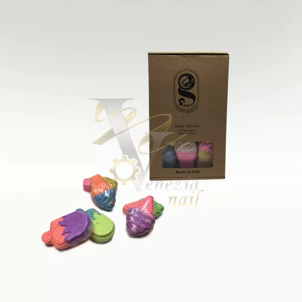 کوکتل پدیکور طرح بستنی گلاریس